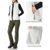 Outdoor Ventures Women’s Lightweight Softshell Vest Windproof Fleece Lined Zip Up Sleeveless Jacket for Running Hiking Golf(Ivory)