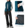 Outdoor Ventures Women’s Lightweight Softshell Vest Windproof Fleece Lined Zip Up Sleeveless Jacket for Running Hiking Golf(Modern Blue)
