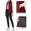 Outdoor Ventures Women’s Lightweight Softshell Vest Windproof Fleece Lined Zip Up Sleeveless Jacket for Running Hiking Golf(Red)