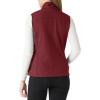 Outdoor Ventures Women’s Lightweight Softshell Vest Windproof Fleece Lined Zip Up Sleeveless Jacket for Running Hiking Golf(Red)
