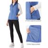 Outdoor Ventures Women’s Lightweight Softshell Vest Windproof Fleece Lined Zip Up Sleeveless Jacket for Running Hiking Golf(Violet Blue)