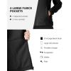 Outdoor Ventures Women’s Lightweight Warm Zip Up Long-Sleeve Soft Polar Fleece Jacket for Fall Winter(Black)
