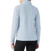 Outdoor Ventures Women’s Lightweight Warm Zip Up Long-Sleeve Soft Polar Fleece Jacket for Fall Winter(Blue)
