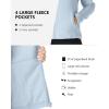 Outdoor Ventures Women’s Lightweight Warm Zip Up Long-Sleeve Soft Polar Fleece Jacket for Fall Winter(Blue)