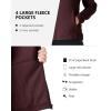 Outdoor Ventures Women’s Lightweight Warm Zip Up Long-Sleeve Soft Polar Fleece Jacket for Fall Winter(Chocolate)