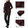 Outdoor Ventures Women’s Lightweight Warm Zip Up Long-Sleeve Soft Polar Fleece Jacket for Fall Winter(Chocolate)