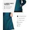 Outdoor Ventures Women’s Lightweight Warm Zip Up Long-Sleeve Soft Polar Fleece Jacket for Fall Winter(Dark Blue)