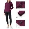 Outdoor Ventures Women’s Lightweight Warm Zip Up Long-Sleeve Soft Polar Fleece Jacket for Fall Winter(Dark Fuchsia)