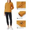 Outdoor Ventures Women’s Lightweight Warm Zip Up Long-Sleeve Soft Polar Fleece Jacket for Fall Winter(Ginger)
