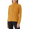Outdoor Ventures Women’s Lightweight Warm Zip Up Long-Sleeve Soft Polar Fleece Jacket for Fall Winter(Ginger)