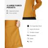 Outdoor Ventures Women’s Lightweight Warm Zip Up Long-Sleeve Soft Polar Fleece Jacket for Fall Winter(Ginger)