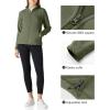 Outdoor Ventures Women’s Lightweight Warm Zip Up Long-Sleeve Soft Polar Fleece Jacket for Fall Winter(Green Gray)