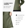 Outdoor Ventures Women’s Lightweight Warm Zip Up Long-Sleeve Soft Polar Fleece Jacket for Fall Winter(Green Gray)