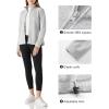 Outdoor Ventures Women’s Lightweight Warm Zip Up Long-Sleeve Soft Polar Fleece Jacket for Fall Winter(Light Grey Heather)
