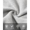 Outdoor Ventures Women’s Lightweight Warm Zip Up Long-Sleeve Soft Polar Fleece Jacket for Fall Winter(Light Grey Heather)