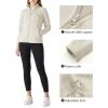 Outdoor Ventures Women’s Lightweight Warm Zip Up Long-Sleeve Soft Polar Fleece Jacket for Fall Winter(Moonlight)
