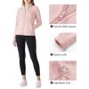 Outdoor Ventures Women’s Lightweight Warm Zip Up Long-Sleeve Soft Polar Fleece Jacket for Fall Winter(Pink)