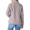 Outdoor Ventures Women’s Lightweight Warm Zip Up Long-Sleeve Soft Polar Fleece Jacket for Fall Winter(Pinkish Gray)