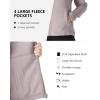 Outdoor Ventures Women’s Lightweight Warm Zip Up Long-Sleeve Soft Polar Fleece Jacket for Fall Winter(Pinkish Gray)