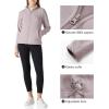 Outdoor Ventures Women’s Lightweight Warm Zip Up Long-Sleeve Soft Polar Fleece Jacket for Fall Winter(Pinkish Gray)