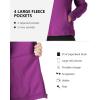 Outdoor Ventures Women’s Lightweight Warm Zip Up Long-Sleeve Soft Polar Fleece Jacket for Fall Winter(Purple)
