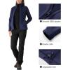 Outdoor Ventures Women’s Lightweight Warm Zip Up Long-Sleeve Soft Polar Fleece Jacket for Fall Winter(True Navy)