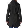 Outdoor Ventures Women’s Lightweight Waterproof Fleece Lined Hooded Softshell Rain Jacket, Warm Windbreaker Long Coat(Black)