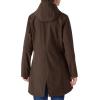 Outdoor Ventures Women’s Lightweight Waterproof Fleece Lined Hooded Softshell Rain Jacket, Warm Windbreaker Long Coat(Chocolate)