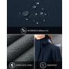 Outdoor Ventures Women’s Lightweight Waterproof Fleece Lined Hooded Softshell Rain Jacket, Warm Windbreaker Long Coat(Dark Navy)