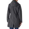 Outdoor Ventures Women’s Lightweight Waterproof Fleece Lined Hooded Softshell Rain Jacket, Warm Windbreaker Long Coat(Darkgrey Melange)