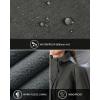 Outdoor Ventures Women’s Lightweight Waterproof Fleece Lined Hooded Softshell Rain Jacket, Warm Windbreaker Long Coat(Dimgrey Melange)
