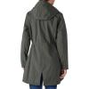 Outdoor Ventures Women’s Lightweight Waterproof Fleece Lined Hooded Softshell Rain Jacket, Warm Windbreaker Long Coat(Dimgrey Melange)