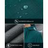 Outdoor Ventures Women’s Lightweight Waterproof Fleece Lined Hooded Softshell Rain Jacket, Warm Windbreaker Long Coat(Green Check)