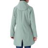 Outdoor Ventures Women’s Lightweight Waterproof Fleece Lined Hooded Softshell Rain Jacket, Warm Windbreaker Long Coat(Light Green)