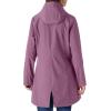 Outdoor Ventures Women’s Lightweight Waterproof Fleece Lined Hooded Softshell Rain Jacket, Warm Windbreaker Long Coat(Light Pinky Purple)