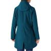Outdoor Ventures Women’s Lightweight Waterproof Fleece Lined Hooded Softshell Rain Jacket, Warm Windbreaker Long Coat(Modern Blue)