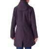 Outdoor Ventures Women’s Lightweight Waterproof Fleece Lined Hooded Softshell Rain Jacket, Warm Windbreaker Long Coat(Purple)