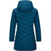 Outdoor Ventures Women’s Long Hooded Lightweight Puffer Coat Quilted Insulated Winter Jacket(Modern Blue)