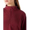 Outdoor Ventures Women’s Loose Fit 1/4 Quarter Zip Soft Lightweight Polar Fleece Pullover Jacket with Zipper Pocket