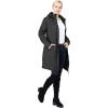 Outdoor Ventures Women’s Maryan Hooded Ultra Lightweight Warm Thermolite Long Puffer Coat(Black New(matte)-avg.36″ Long Length)