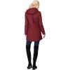 Outdoor Ventures Women’s Maryan Hooded Ultra Lightweight Warm Thermolite Long Puffer Coat(Burgundy(matte)-avg.32″ Mid Length)