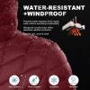 Outdoor Ventures Women’s Maryan Hooded Ultra Lightweight Warm Thermolite Long Puffer Coat(Burgundy(matte)-avg.32″ Mid Length)