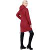 Outdoor Ventures Women’s Maryan Hooded Ultra Lightweight Warm Thermolite Long Puffer Coat(Burgundy(matte)-avg.36″ Long Length)