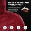 Outdoor Ventures Women’s Maryan Hooded Ultra Lightweight Warm Thermolite Long Puffer Coat(Burgundy(matte)-avg.36″ Long Length)