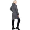 Outdoor Ventures Women’s Maryan Hooded Ultra Lightweight Warm Thermolite Long Puffer Coat(Dark Grey-avg.36″ Long Length)