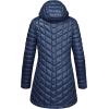 Outdoor Ventures Women’s Maryan Hooded Ultra Lightweight Warm Thermolite Long Puffer Coat(Deep Blue(shiny)-avg.32″ Mid Length)