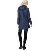 Outdoor Ventures Women’s Maryan Hooded Ultra Lightweight Warm Thermolite Long Puffer Coat(Navy(matte)-avg.32″ Mid Length)