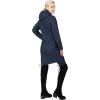 Outdoor Ventures Women’s Maryan Hooded Ultra Lightweight Warm Thermolite Long Puffer Coat(Navy(matte)-avg.36″ Long Length)