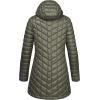Outdoor Ventures Women’s Maryan Hooded Ultra Lightweight Warm Thermolite Long Puffer Coat(Olive(shiny)-avg.32″ Mid Length)