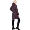 Outdoor Ventures Women’s Maryan Hooded Ultra Lightweight Warm Thermolite Long Puffer Coat(Purple-avg.36″ Long Length)